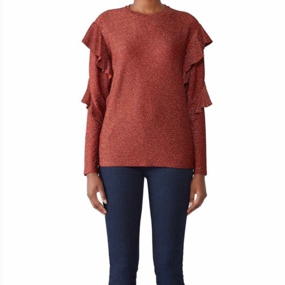 Scotch and Soda shimmered Ruffle Sweater - Picture 4 of 4